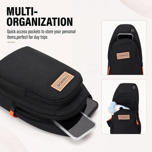 12 Pcs Sling Backpack Bags for Men Women Waterproof Crossbody Backpack Chest Bags Dual Pocket Travel Fanny Pack Lightweight Phone Crossover Daypack for Hiking Travel Running Sports in Kuwait
