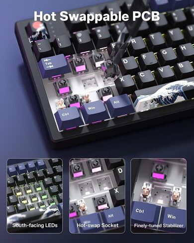 L98 Wireless Mechanical Gaming Keyboard with Smart Display & Knob in Kuwait