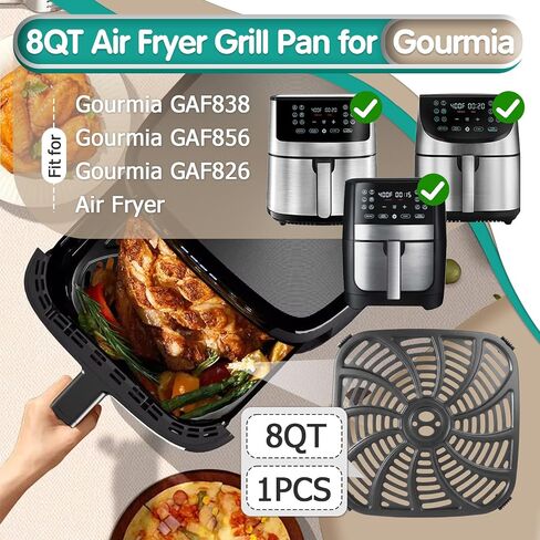 8QT Air Fryer Grill Plate for Gourmia GAF838 GAF856 GAF826 Air Fryers in Kuwait