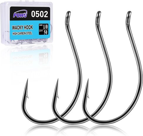 Drop Shot Hooks for Bass Fishing,Super Slide Coating Finesse Fishing Hooks in Kuwait