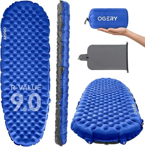 OGERY Sleeping Pad for Camping, R-Value 9.0 Insulated Sleeping Pad in Kuwait