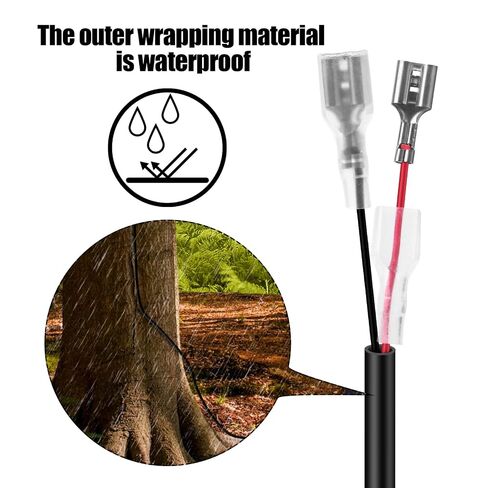 2 PCS Trail Camera Power Cord,5.5x2.1mm DC External Power Cable Compatible with Spypoint,Stealth Cam,Moultrie,Muddy Trail Camera,5.5x2.1mm DC Plug in Saudi Arabia