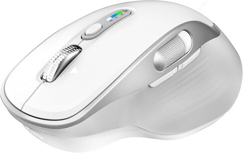 Wireless Bluetooth Rechargeable Mouse with 8 Programmable Buttons-Black in Kuwait