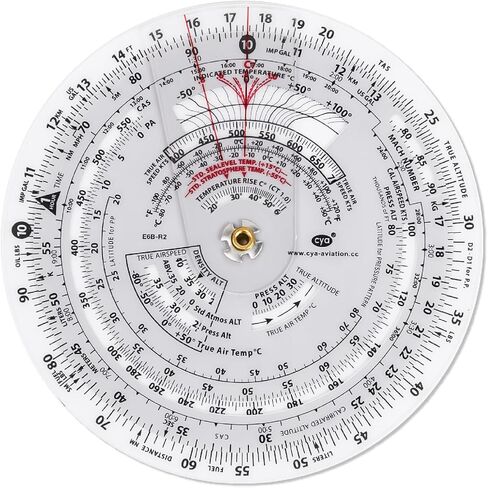 CYA 6" Circular E6B Flight Computer - Plastic Aviation Navigation Wheel in Kuwait