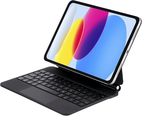 InUnion Magic Keyboard for iPad 10th Generation (2022) and 11th (A16, 2025), Bluetooth Magnetic Keyboard Case with Trackpad, USB Charging, Backlit (Black) in Kuwait