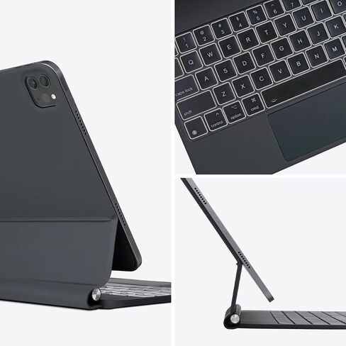 InUnion Magic Keyboard for iPad 10th Generation (2022) and 11th (A16, 2025), Bluetooth Magnetic Keyboard Case with Trackpad, USB Charging, Backlit (Black) in Kuwait