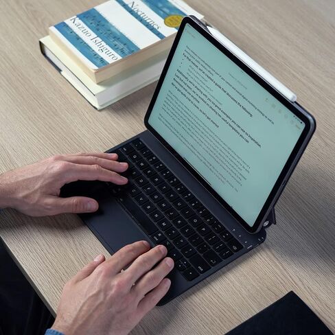 InUnion Magic Keyboard for iPad 10th Generation (2022) and 11th (A16, 2025), Bluetooth Magnetic Keyboard Case with Trackpad, USB Charging, Backlit (Black) in Kuwait