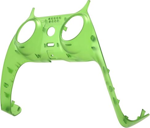 eXtremeRate Clear Green Decorative Trim Shell Compatible with p s 5 Controller, DIY Replacement Clip Shell, Custom Plates Cover Compatible with p s 5 Controller with Accent Rings in Saudi Arabia