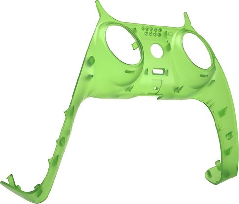 eXtremeRate Clear Green Decorative Trim Shell Compatible with p s 5 Controller, DIY Replacement Clip Shell, Custom Plates Cover Compatible with p s 5 Controller with Accent Rings in Saudi Arabia