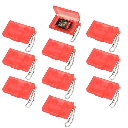 10PCS Switch Game Card Case with Keychain Compatible with Nintendo Switch Lite/OLED – Portable Pocket Game Cartridge Micro SD TF Card Storage Display Box Holder Compatible with Nintendo Switch Series in Kuwait