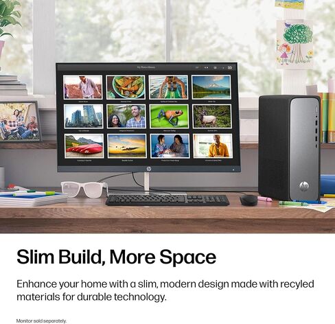 HP OmniDesk Slim Desktop PC, Intel Core i5-14400, 8 GB RAM, 512 GB SSD, Intel UHD Graphics 730, Windows 11 Home, Microsoft Copilot, Meteor Silver, S03-0012 (2026) in Kuwait