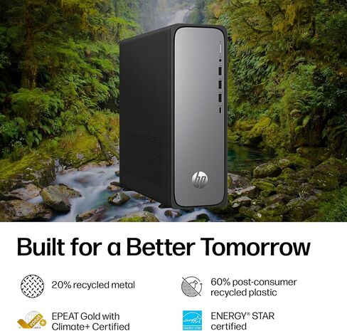 HP OmniDesk Slim Desktop PC, Intel Core i5-14400, 8 GB RAM, 512 GB SSD, Intel UHD Graphics 730, Windows 11 Home, Microsoft Copilot, Meteor Silver, S03-0012 (2026) in Kuwait