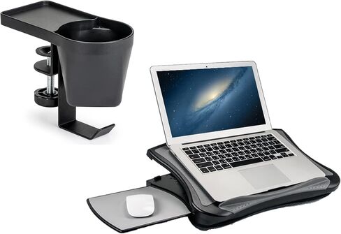 MAX SMART Laptop Stand with Detachable Mouse Pad and Clamp on Cup Holder in Kuwait