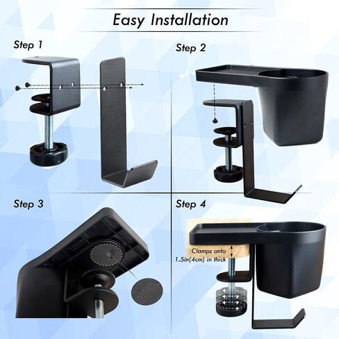 MAX SMART Laptop Stand with Detachable Mouse Pad and Clamp on Cup Holder in Kuwait