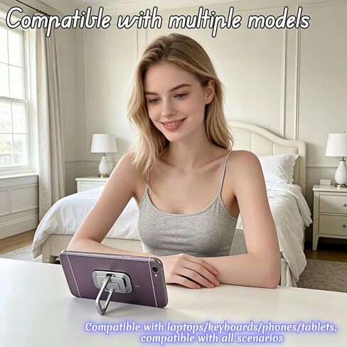 Ergonomic Zinc Alloy Laptop Stand,Portable Keyboard Riser with 2 Adjustable Angles (8°&13°),Foldable Invisible Laptop Riser for Desk,Anti-Slip,Heat Dissipation,Supports Up to 22lbs for 10-17" Laptops in Kuwait