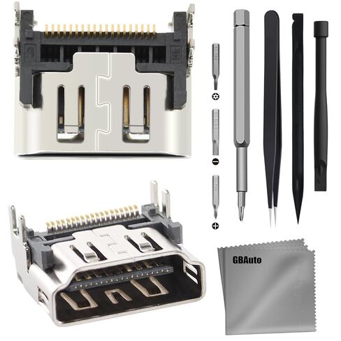 GBAuto HDMI Port Replacement Compatible with Sony PlayStation 5 PS5 Display Socket Interface Jack Connector Repair Kit - 2 Pack in Saudi Arabia