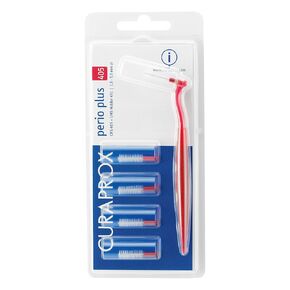 Curaprox CPS 405 perio Plus مع 5 CPS 405 + UHS 451 حامل وردي كرزي