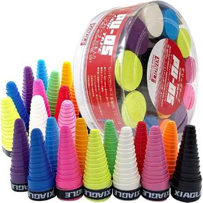 Tacky Feel Overgrip 9 or 30 or 60 Pack Tennis Badminton Racket Overgrips for Anti-Slip and Absorbent Grip