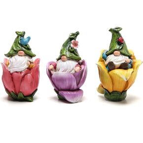 Hodao Gnomes Decorations for Home Spring and Summer Decorations Indoor Gnome Statuette