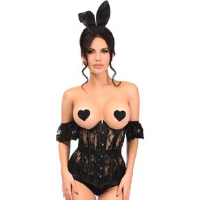 Daisy corsets Womens Lavish 3 Pc Daring Lace Bunny Corset CostumeAdult Sized Costumes