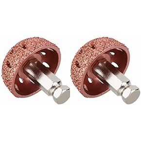Low Speed Tire Buffer, 1.5" Tire Grinder Tire Buffing Wheel Tire Patch Roller 3/8"-24 Thread" With Linking Rod Tire Patch Kit (2Pcs)