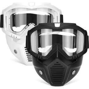 POKONBOY Detachable Masks, Tactical Mask with Goggles Compatible with Nerf Rival, Apollo, Zeus, Khaos, Atlas, & Artemis Blasters Rival Mask