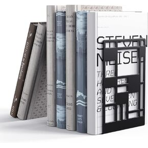 Bookends,Book Ends for Heavy Books, Book Holder,Metal BookEnd Supports