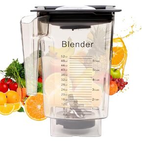 Besingki 90oz WildSide+ Jar Replacement Compatible with Blendtec Blender, Commercial Grade - Five-Sided Replacement Blender Jar,Kitchen Container Pitcher Jar for Most Blendtec Blenders