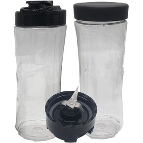 Replacement myblend 12oz/20oz Bright Sport Bottle and lid,Compatible with Oster MyBlend Blenders： BLSTPB/BLSTP2/ BLSTAV MyBlend Blender (4, 1x12oz+1 * 20oz)