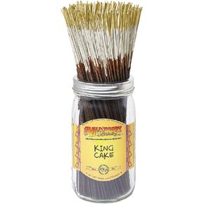 Wild Berry Incense Sticks - King Cake - Delectable Cinnamon Sugar Scent with Vanilla - Hand Dipped in The USA (100 Count)