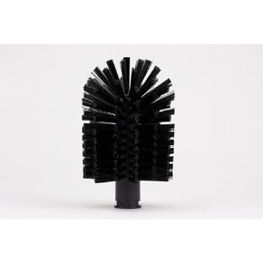 SPARTA Industrial Tank Brush Head Pipe Brush Head, Drain Brush with 3/4" Thread Hole (Handle Not Included) for Commercial Use, Plastic, 6 x 4.3 Inches, Black