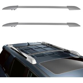 OCPTY Roof Rack Side Rails Fit for Toyota Highlander 2008 2009 2010 2011 2012 2013 Cargo Bars for Cargo Carrier Bag Luggage Kayak Canoe Bike Snowboard Skiboard