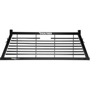 RealTruck Backrack Louvered Rack Frame Only | Black, No Drill | 12900 | Fits 2019-2024 Chevrolet/GMC Silverado/Sierra 1500; 2008-2019 & 2022-2024 Toyota Tundra; 2009-2024 Ford F-150 & Others