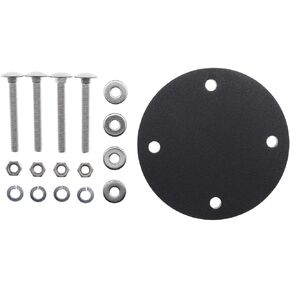 Back Mounting Plate for 1-1/2 Inch Rotopax Off-Road Tube Roof Rack Ladder with Screws and Bushings