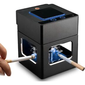 VTAR Smokeless Ashtray Intelligent Gesture Sensing Control with Lighter, USB C-Type Rechargeable Smoke Purifier Ashtray, Indoor or Office Smoke Purifier Ashtray
