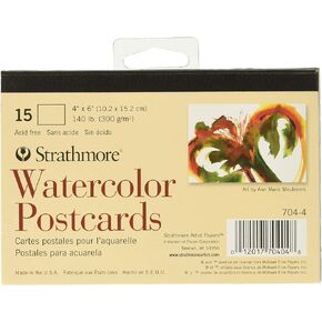 Strathmore Blank Watercolor Postcards pad of 15 (Package May Vary) (4)