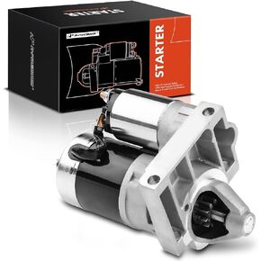 A-Premium Starter Motor Compatible with Jeep Wrangler 1994-1995/1997-1998/2001-2002, Cherokee 1994-1998 & Dodge Dakota 1996-1998, L4 2.5L, 12V 1.4KW 10-Tooth Clockwise, Replace# 56027904, 56041013