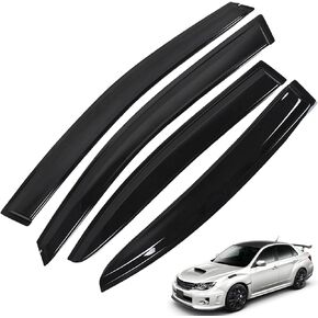 4-Pack Side Window Visor Vent Shade Rain Guard Deflectors Replacement for 2015-2019 WRX STI Sedan 4-Door