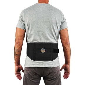 Ergodyne ProFlex 1500 Weight Lifters Style Back Support Belt, Small, Black