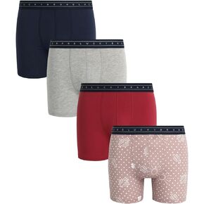 Lucky Brand Men’s Underwear – 4 Pack Casual Stretch Boxer Briefs (S-XL)