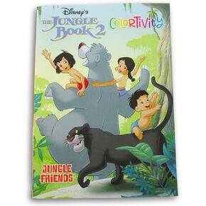 Mowgli The Jungle Book with Baloo - Coloring Fun Book - 80 Pages - Cover Varies