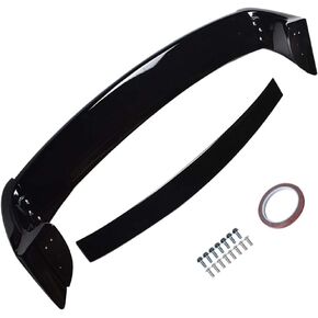 WFLNHB Replacement for 06-11 Honda Civic Sedan MU ABS Painted Glossy Black Trunk Boot Lip Rear Spoiler Wing Deck Lid