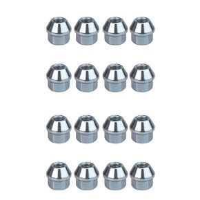 Tusk OEM Style Tapered Chrome Lug Nut Kit 10mm x 1.25mm Thread Pitch (16-Pack)