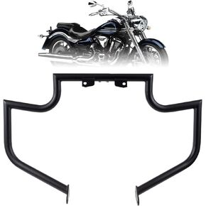 Kinglemc Crash Bar Engine Guard Highway Bar for Yamaha XV1900 XV 1900 Roadliner Raider Stratoliner (Matte Black)