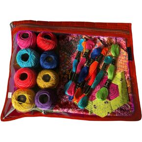 Yazzii Travel Pouch - Portable and Multifuctional for Sewing Accessories, Crafting, Beading, & More - Aqua