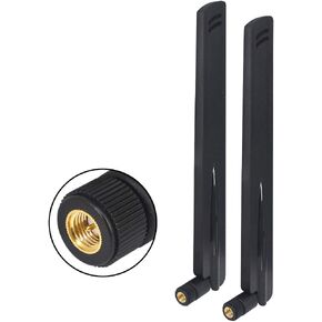 12dBi 433MHz Antenna High Gain Radio Antenna SMA Male Connector Omni-Directional Antenna Wireless Antenna for Wireless Sensor Network Router Modem Pack of 2