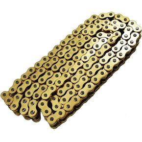 GXYWADY Gold Motorcycle Drive Chain 525 Chain 120 Link with O-Ring Replacement for ATV Motorcycle 525 Pitch 120 Link