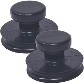 INOOMP Tibetan Singing Bowl Suction Handle (Black), 2pcs, Rubber Replace Lift for Meditation, Strong Suction Power, Portable