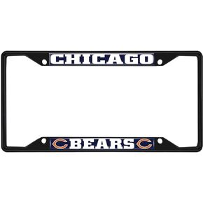 FANMATS NFL Unisex-Adult Black License Plate Frame