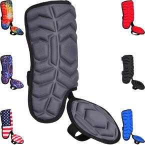 Exxact Sports Batter's Baseball Leg Guard with Adjustable Straps, Shin Guard Baseball Youth & Adult Size